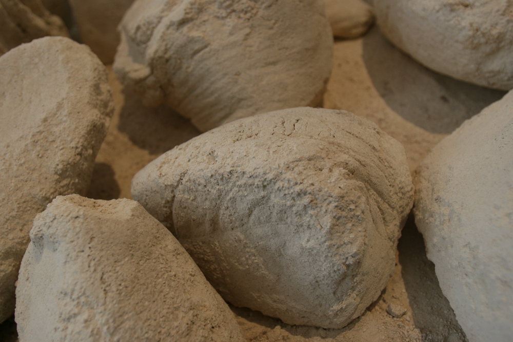 Solidified sand bags Behind the Wall, 08