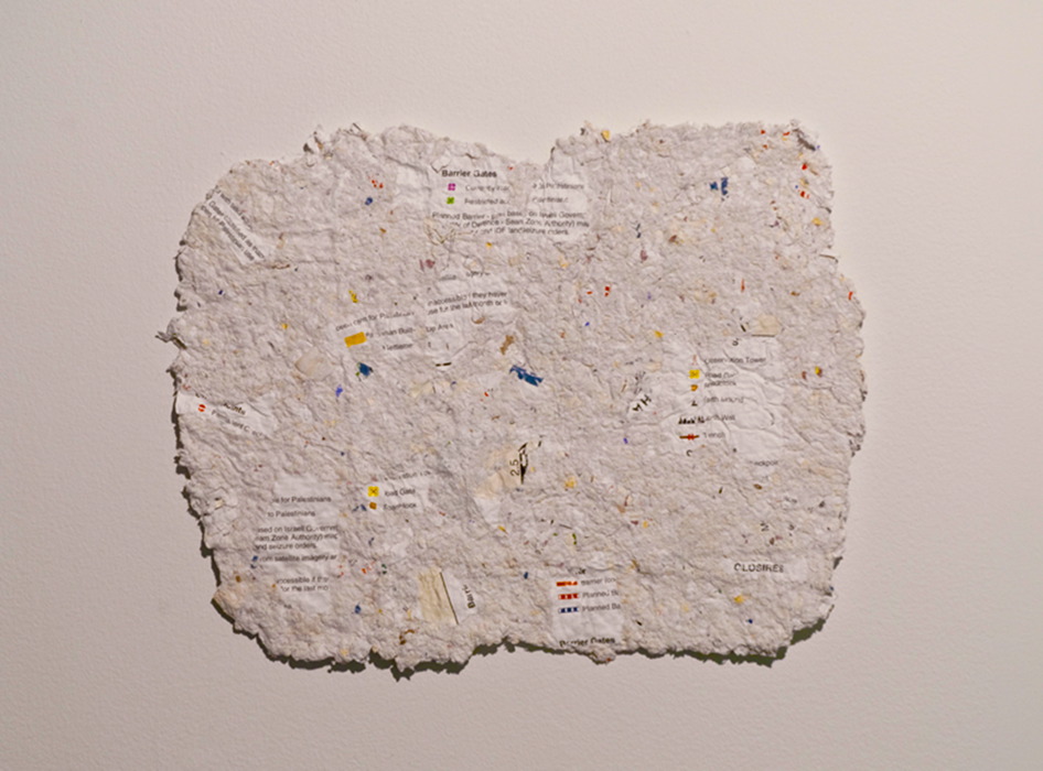 Shredded Land (2010) detail of index Borderline 011