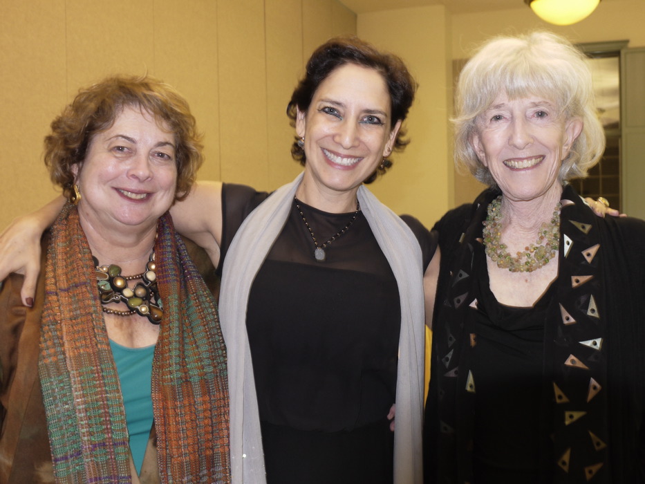With Ferris Olin (left) and Judith Brodsky (right) Borderline 014