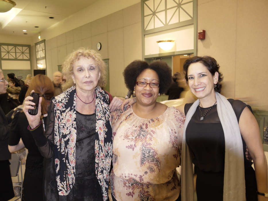 With artist Carolee Schneemann (left) Borderline 015