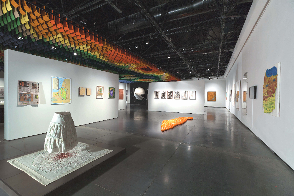 Dressed Land exhibited in the Map, Reading between The Lines at the Eretz Israel Museum, Tel Aviv 2018 Dressed Land