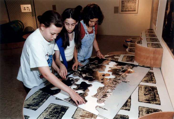 Children Playing with the Puzzle at the Tel Aviv Museum, 1998 05