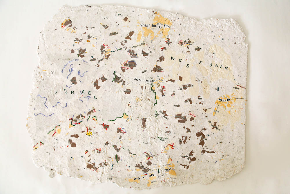Shredded Land, Series of
12 Papier Maché maps,
55 x 64 cm
Shredded Land 2010 013_1