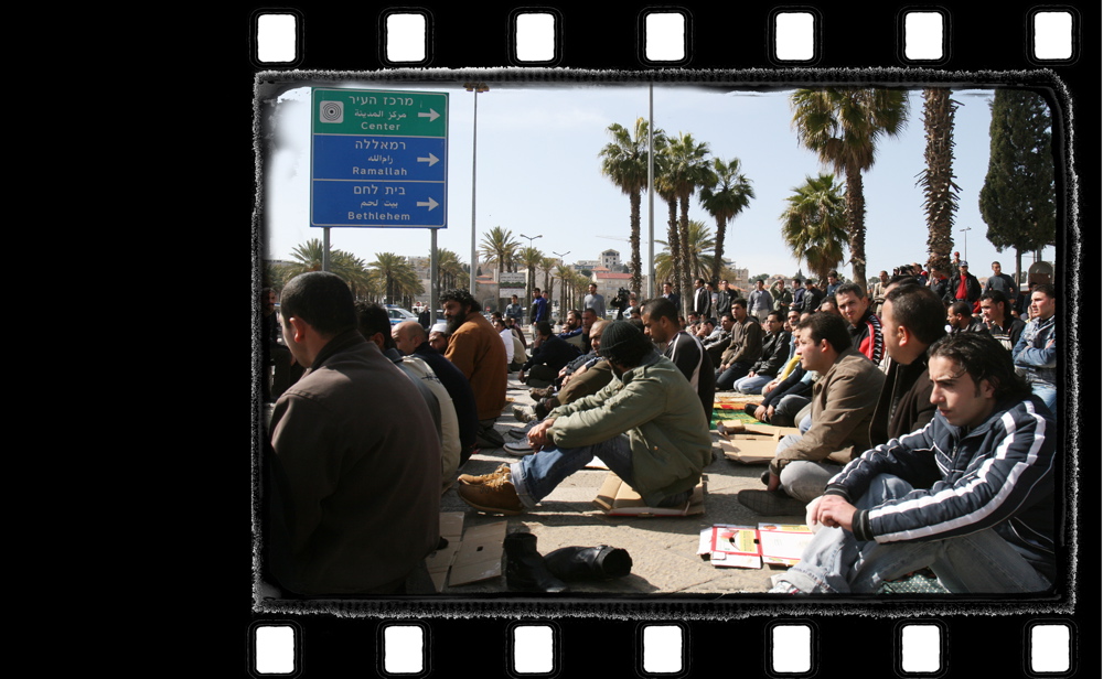 The Riots Scrolls, 2007
East Jerusalem, February 2007
Wood, photographs and yellow lights
20 x 60 x 25 cm
The Jerusalem’s Scrolls 12